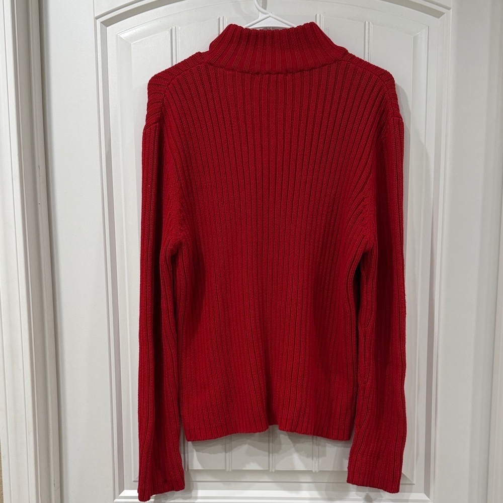 EUC Vintage Y2K Marsh Landing Red Zip-up Sweater Jacket - Picture 5 of 5